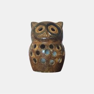 Vintage Ceramic Owl Tea Light Holder 1970’s